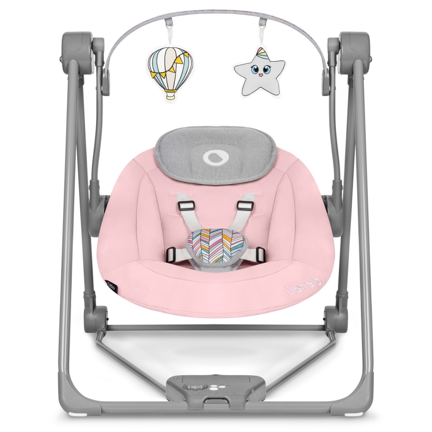 Lionelo - Детская качалка OTTO 4xLR14 Pink Baby