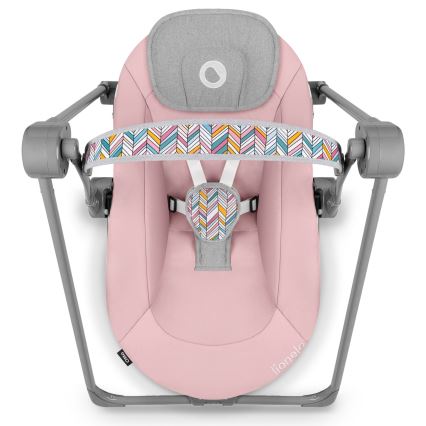 Lionelo - Детская качалка OTTO 4xLR14 Pink Baby