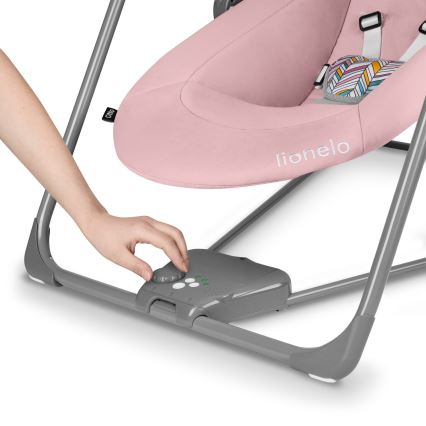 Lionelo - Детская качалка OTTO 4xLR14 Pink Baby