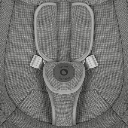 Lionelo - Детская качалка с мелодией BLOSSOM Grey Concrete + пульт дистанционного управления