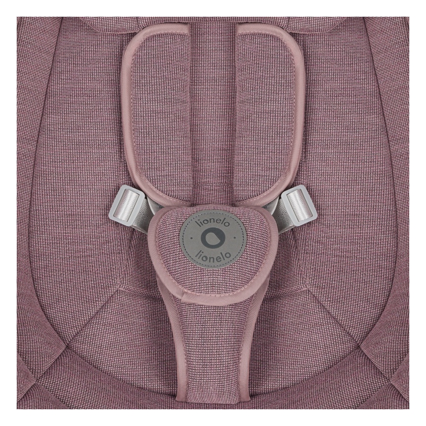 Lionelo - Детская качалка с мелодией BLOSSOM Pink Mauve + пульт дистанционного управления