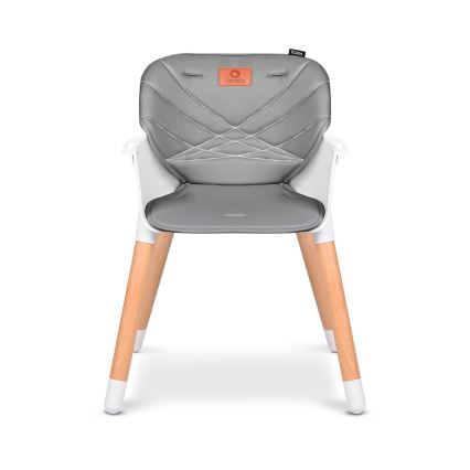 Lionelo - Детский стульчик для кормления 2 в 1 KOEN Grey Stone