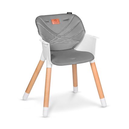 Lionelo - Детский стульчик для кормления 2 в 1 KOEN Grey Stone