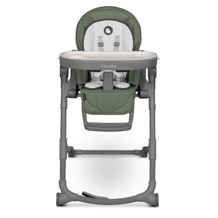 Lionelo - Детский стульчик для кормления CORA PLUS оливковый
