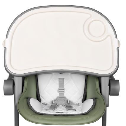 Lionelo - Детский стульчик для кормления CORA PLUS оливковый