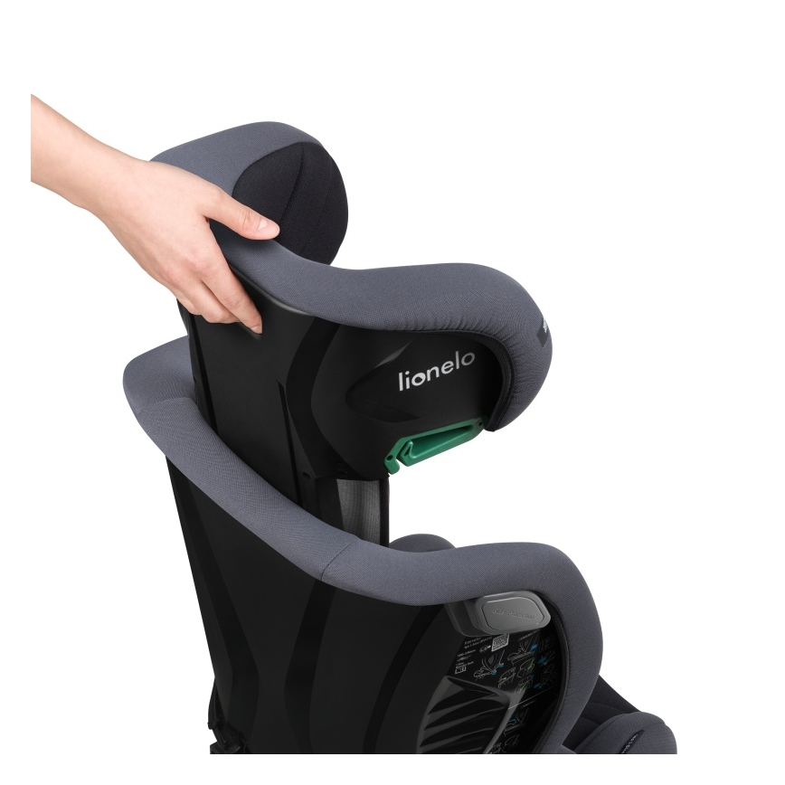 Lionelo - детское автокресло IGO i-Size 100-150 см Серый графит