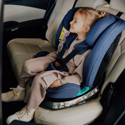 Lionelo - Автокресло с поворотной базой BASTIAAN ONE i-Size 40-150 cm тёмно-синее