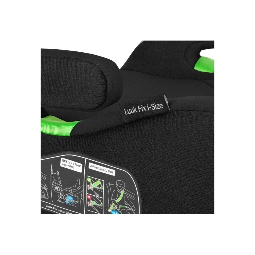 Lionelo - Детское сиденье для автомобиля LUUK FIX i-Size 125-150 см черный