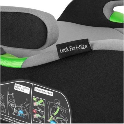 Lionelo - Детское сиденье для автомобиля LUUK FIX i-Size 125-150 см черный/серый