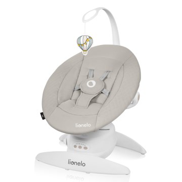 Lionelo - Дитяча гойдалка з мелодією IRIS 4xAA пісочно-бежевий