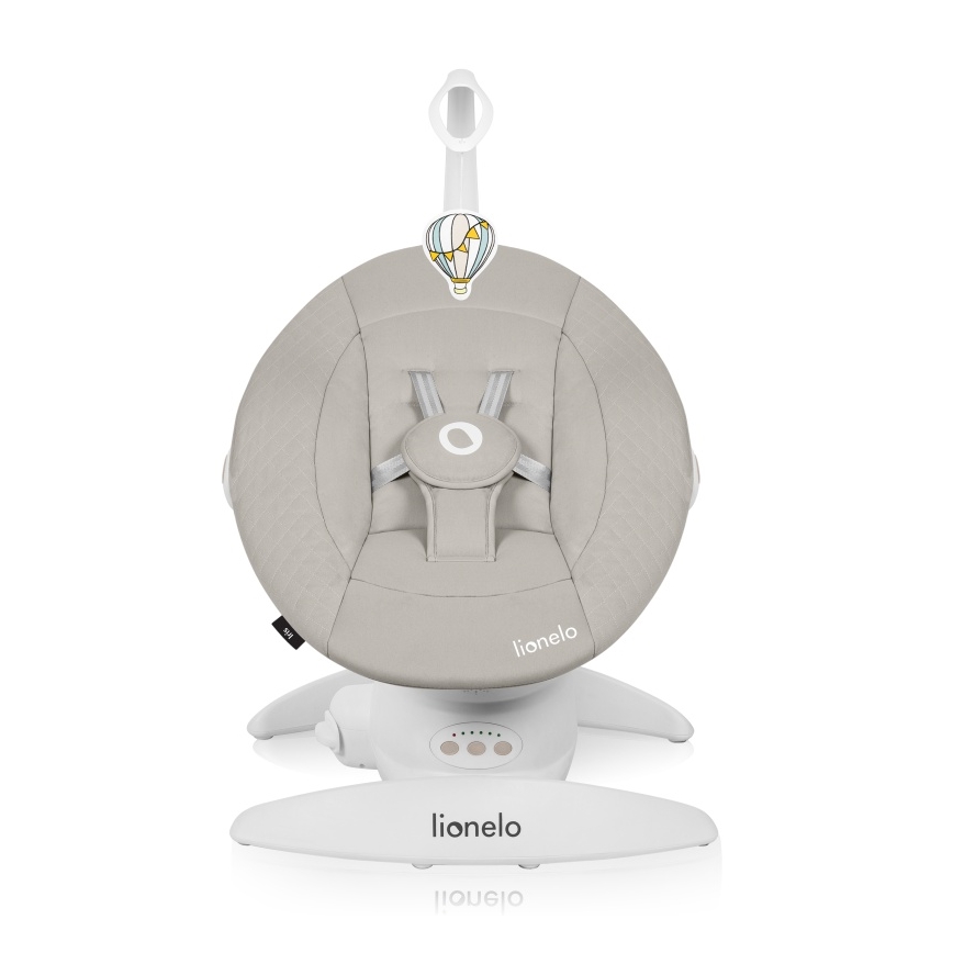 Lionelo - Дитяча гойдалка з мелодією IRIS 4xAA пісочно-бежевий