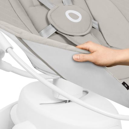 Lionelo - Дитяча гойдалка з мелодією IRIS 4xAA пісочно-бежевий