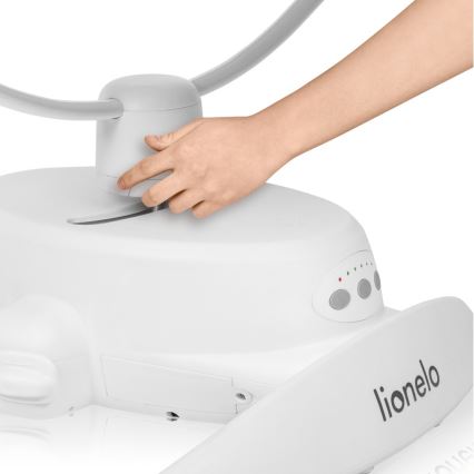 Lionelo - Дитяча гойдалка з мелодією IRIS 4xAA пісочно-бежевий