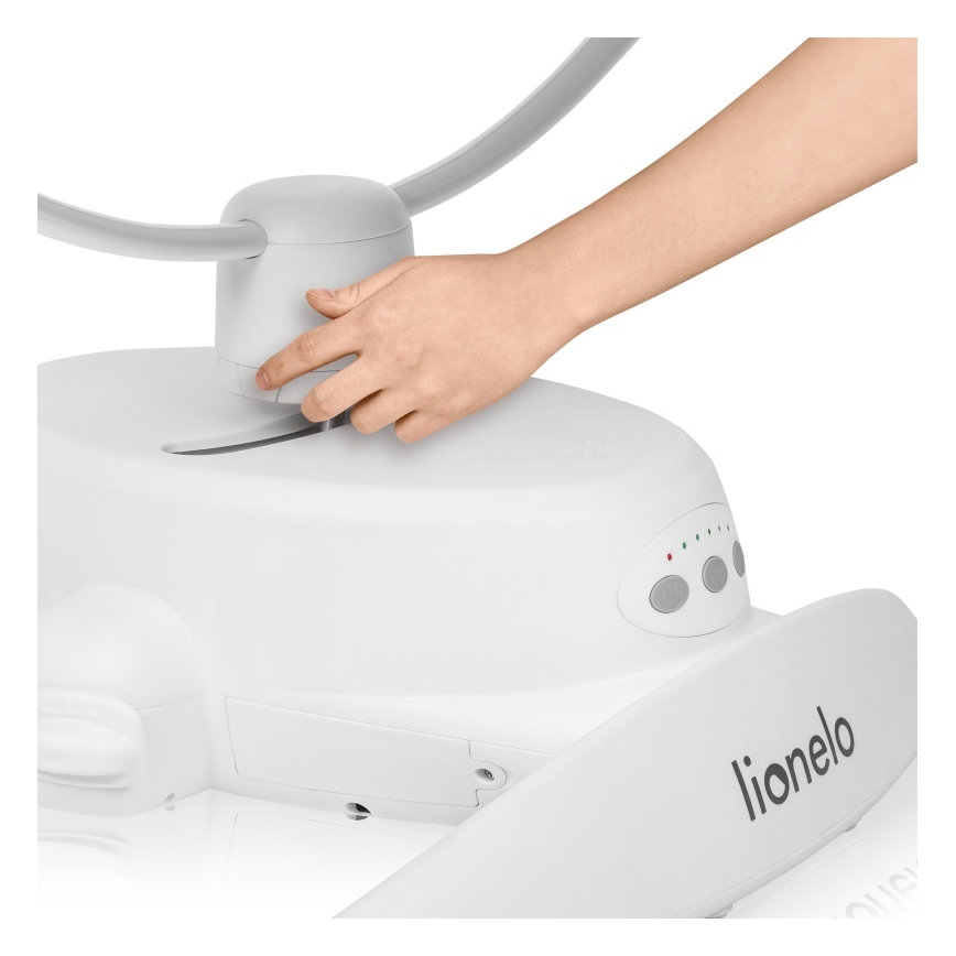 Lionelo - Дитяча гойдалка з мелодією IRIS 4xAA пісочно-бежевий