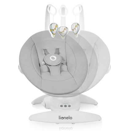 Lionelo - Дитяча гойдалка з мелодією IRIS Grey Concrete