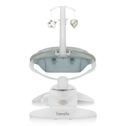 Lionelo - Дитяча гойдалка з мелодією MELL Beige Sand 4xAA + пульт дистанційного керування