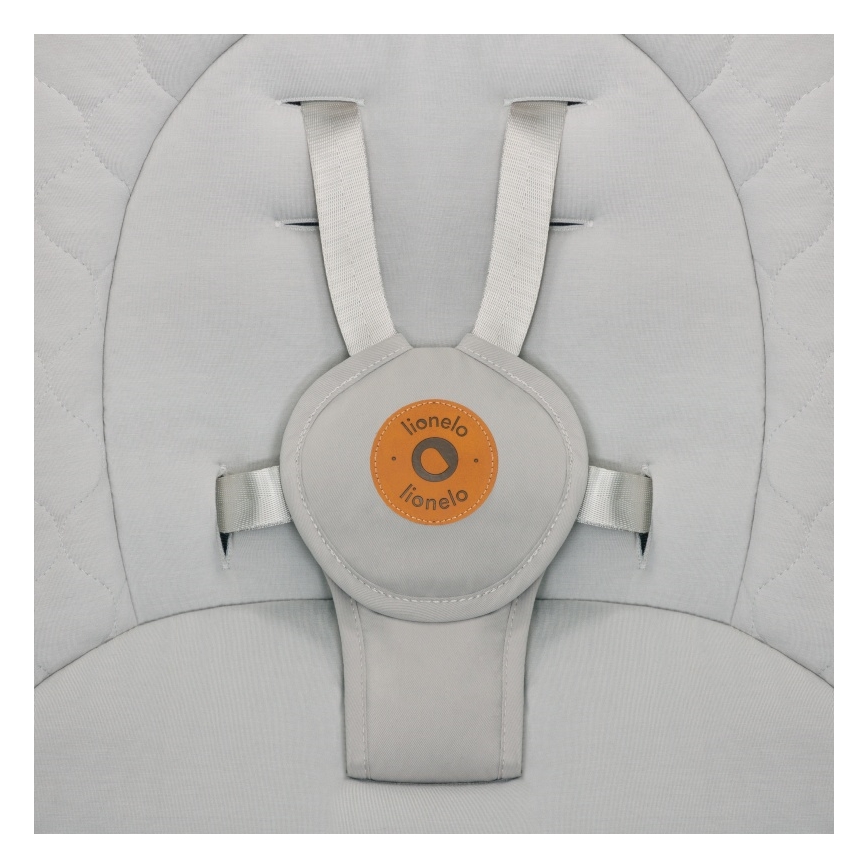 Lionelo - Дитяча гойдалка з мелодією MELL Beige Sand 4xAA + пульт дистанційного керування