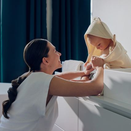 Lionelo - Дитяче рушник з капюшоном MUSLIN HOODED TOWEL Бежевий Капучино