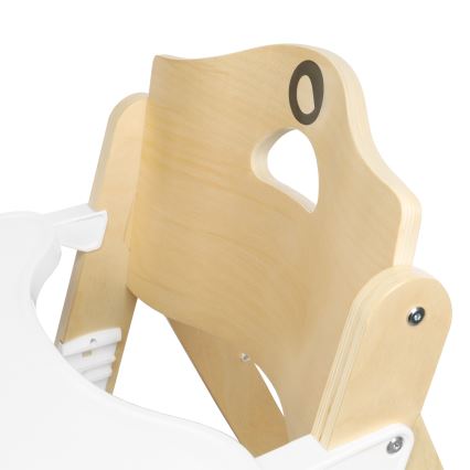 Lionelo - дитячий обідній стілець 3-в-1 FLORIS White Natural