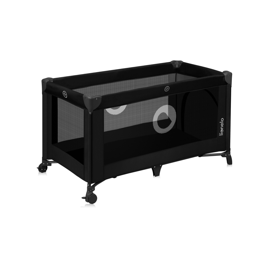 Lionelo - Дорожная кроватка STEFI Black Carbon