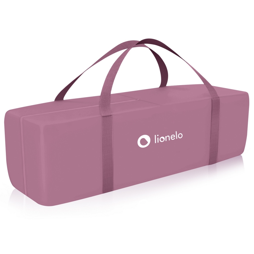 Lionelo - дорожнє дитяче ліжечко STEFI PLUS Рожева магнолія