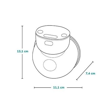 Lionelo - Электрический аккумуляторный молокоотсос FIDI FREE SIMPLE 5V 1000 mAh 180 ml