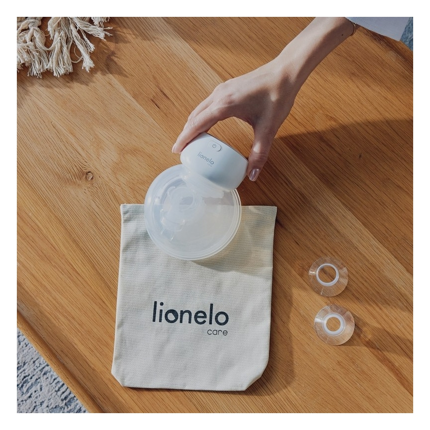 Lionelo - Електричний акумуляторний молоковідсмоктувач для грудного молока FIDI FREE SIMPLE 5V 1000 mAh 180 ml