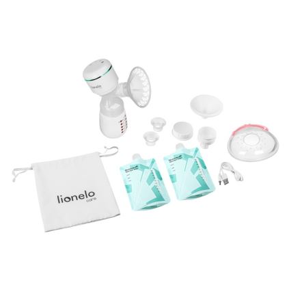Lionelo - електричний акумуляторний молоковідсмоктувач для грудного молока FIDI PLUS 5 В 1200 мА·год 180 мл