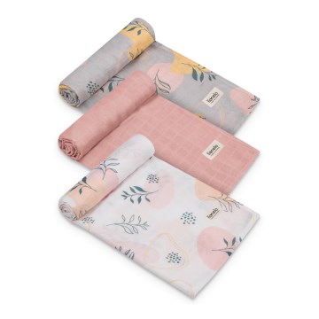 Lionelo - набор из 3 бамбуковых пелёнок BAMBOO SET 70x70 см Leaf