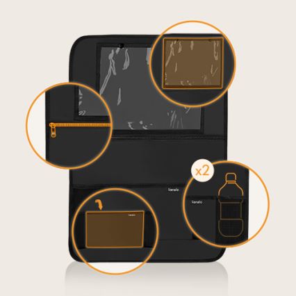 Ліонело - органайзер для автомобільного сидіння, чорний