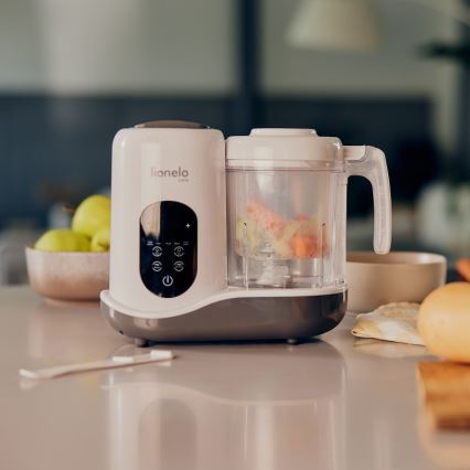 Lionelo - Пароварка 5в1 BABYMENU 110W/230V білий/сірий
