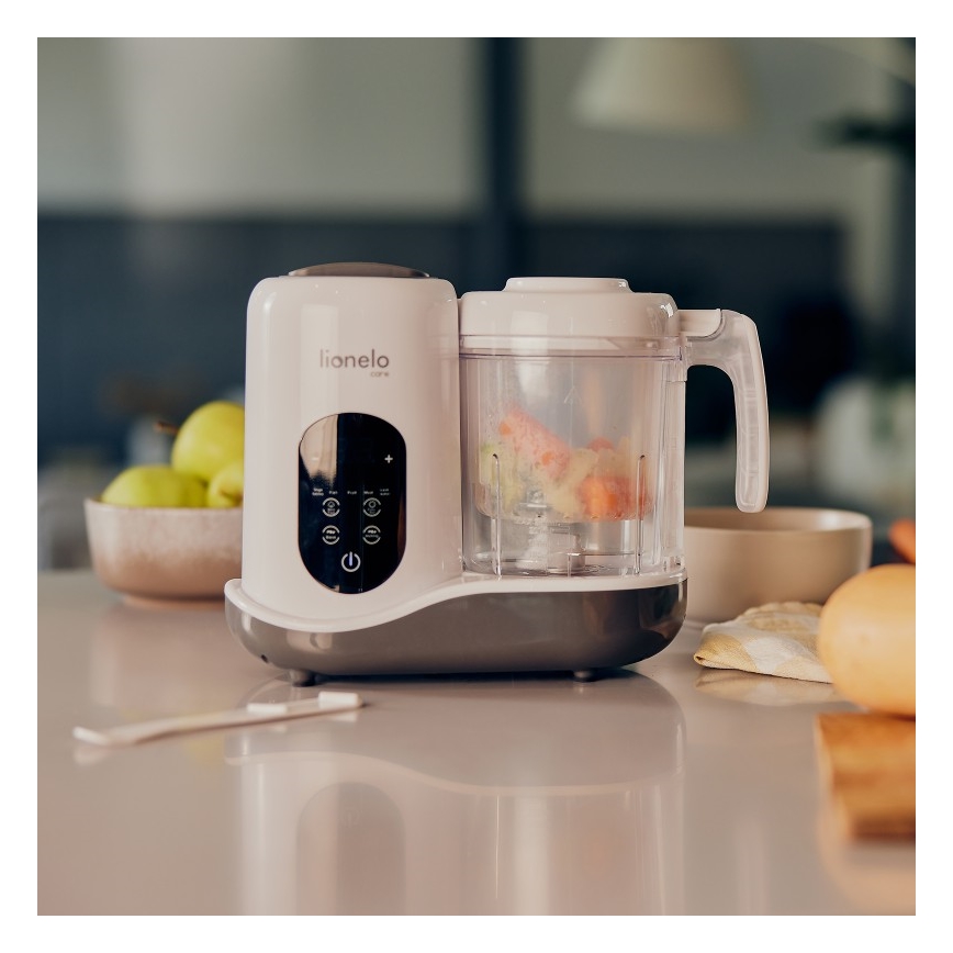 Lionelo - Пароварка 5в1 BABYMENU 110W/230V білий/сірий