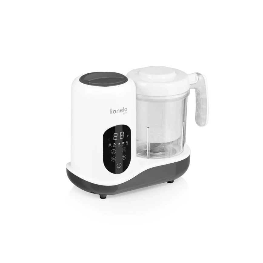 Lionelo - Пароварка 5в1 BABYMENU 110W/230V білий/сірий