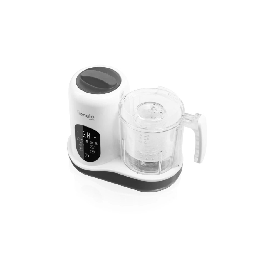 Lionelo - Пароварка 5в1 BABYMENU 110W/230V білий/сірий