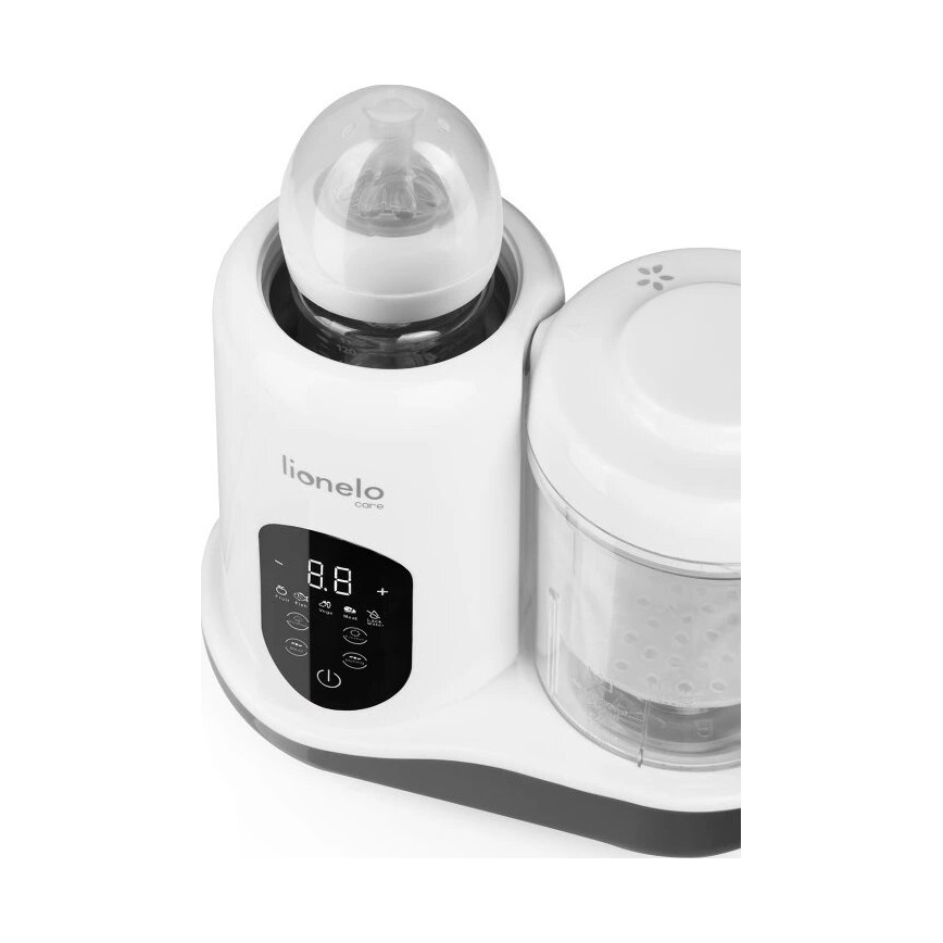 Lionelo - Пароварка 5в1 BABYMENU 110W/230V білий/сірий