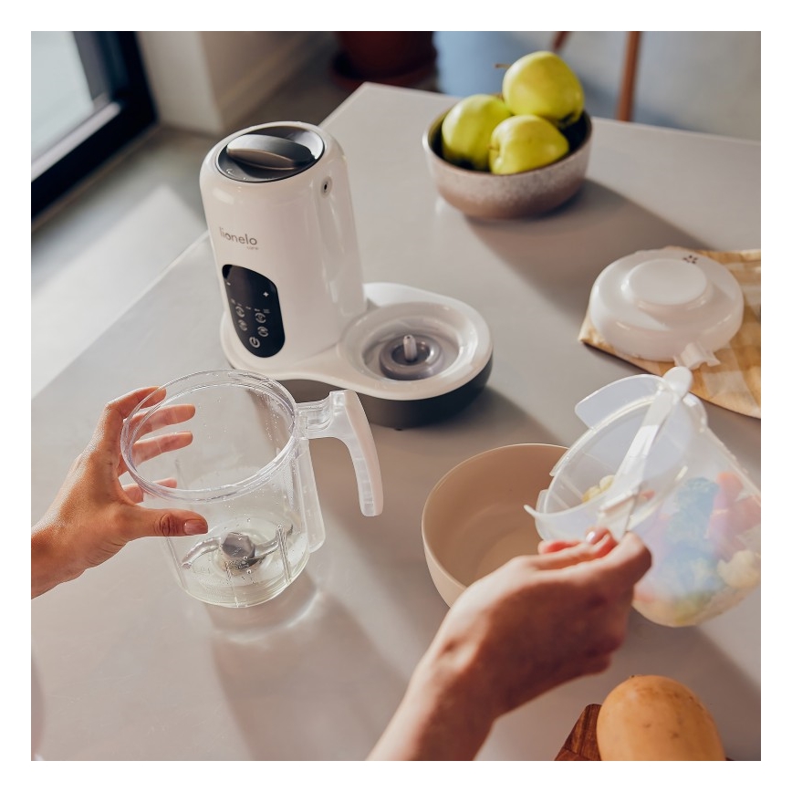 Lionelo - Пароварка 5в1 BABYMENU белый/серый