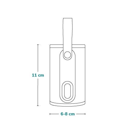 Lionelo - Портативный аккумуляторный подогреватель для бутылочек THERMUP GO 18W/5V Серо-серебристый