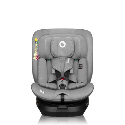 Lionelo - Поворотне автокрісло BRAVE i-Size з базою 40-150 см Grey Stone