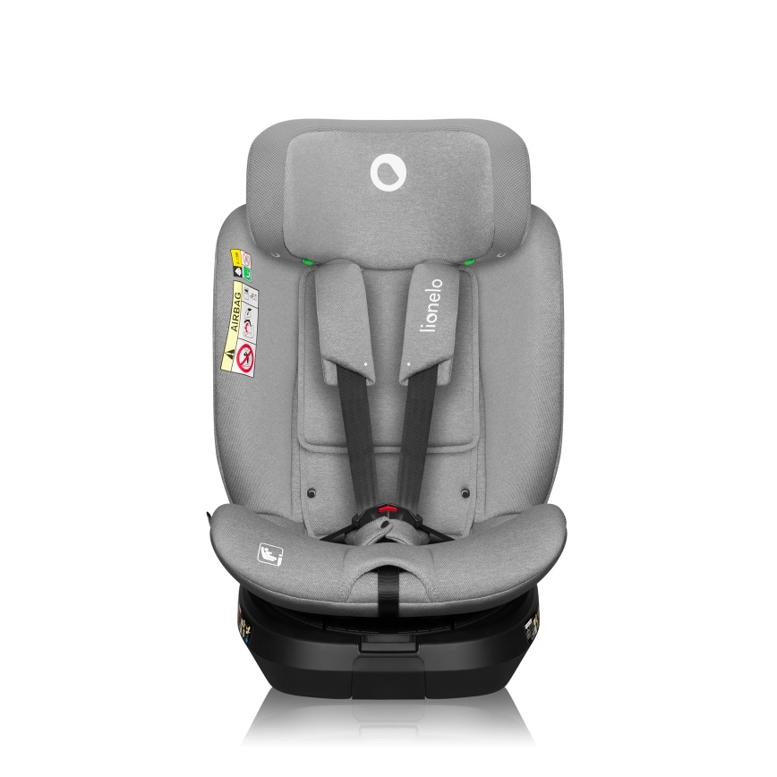 Lionelo - Поворотне автокрісло BRAVE i-Size з базою 40-150 см Grey Stone