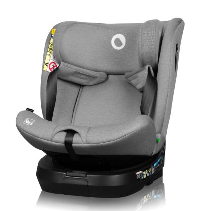 Lionelo - Поворотне автокрісло BRAVE i-Size з базою 40-150 см Grey Stone