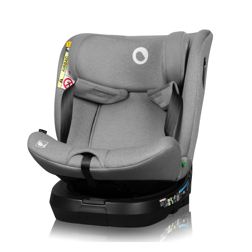 Lionelo - Поворотне автокрісло BRAVE i-Size з базою 40-150 см Grey Stone