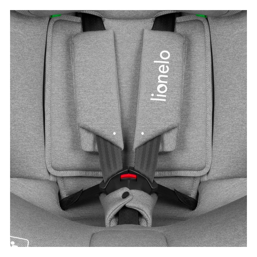 Lionelo - Поворотне автокрісло BRAVE i-Size з базою 40-150 см Grey Stone