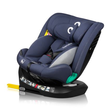 Lionelo - Автокрісло з поворотною базою BASTIAAN ONE i-Size 40-150 см темно-синій