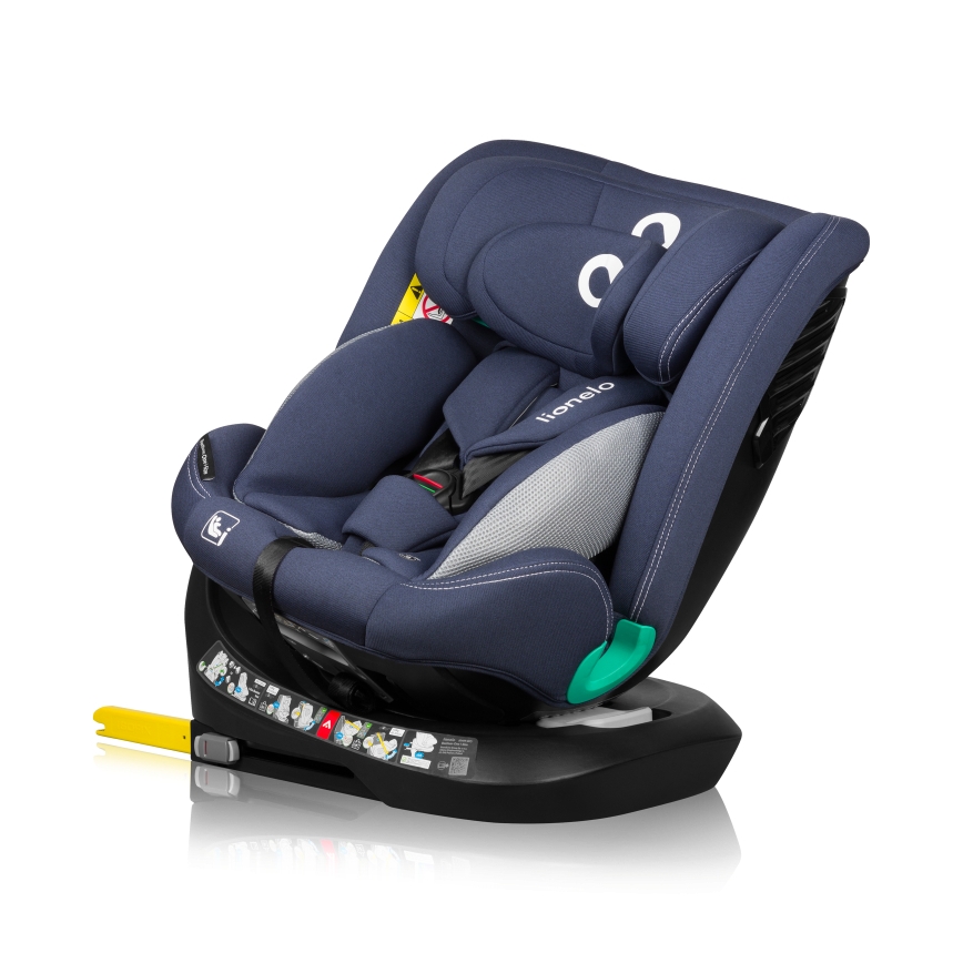 Lionelo - Автокрісло з поворотною базою BASTIAAN ONE i-Size 40-150 см темно-синій