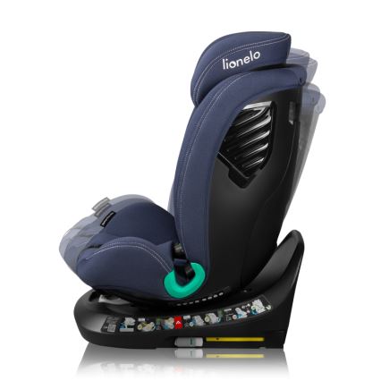 Lionelo - Автокрісло з поворотною базою BASTIAAN ONE i-Size 40-150 см темно-синій