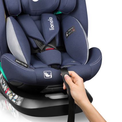 Lionelo - Автокрісло з поворотною базою BASTIAAN ONE i-Size 40-150 см темно-синій
