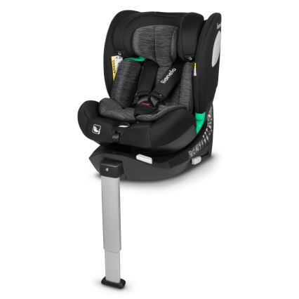 Lionelo - поворотне автокрісло з базою BRAAM i-Size 40-150 см чорний карбон