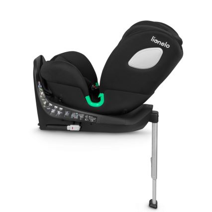 Lionelo - поворотне автокрісло з базою BRAAM i-Size 40-150 см чорний карбон