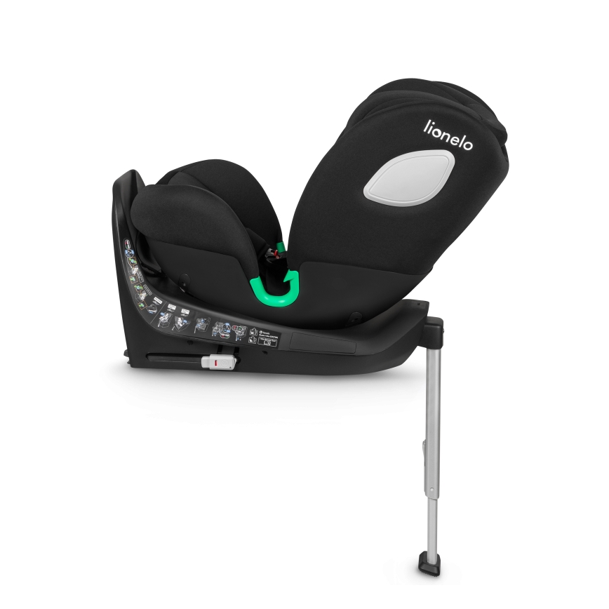 Lionelo - поворотне автокрісло з базою BRAAM i-Size 40-150 см чорний карбон