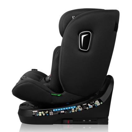 Lionelo - поворотне автокрісло з базою BRAVE i-Size 40-150 cm чорний карбон